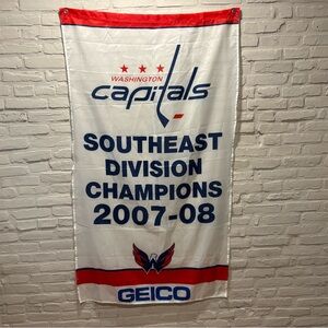 Washington Capitals 2007-2008 Southeast Division Champions Banner/Flag (34”x60”)